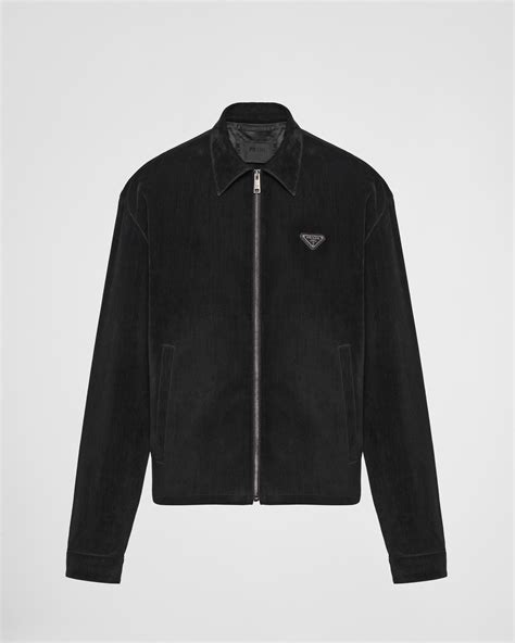 prada blouson jacket|Black Canvas Blouson Jacket .